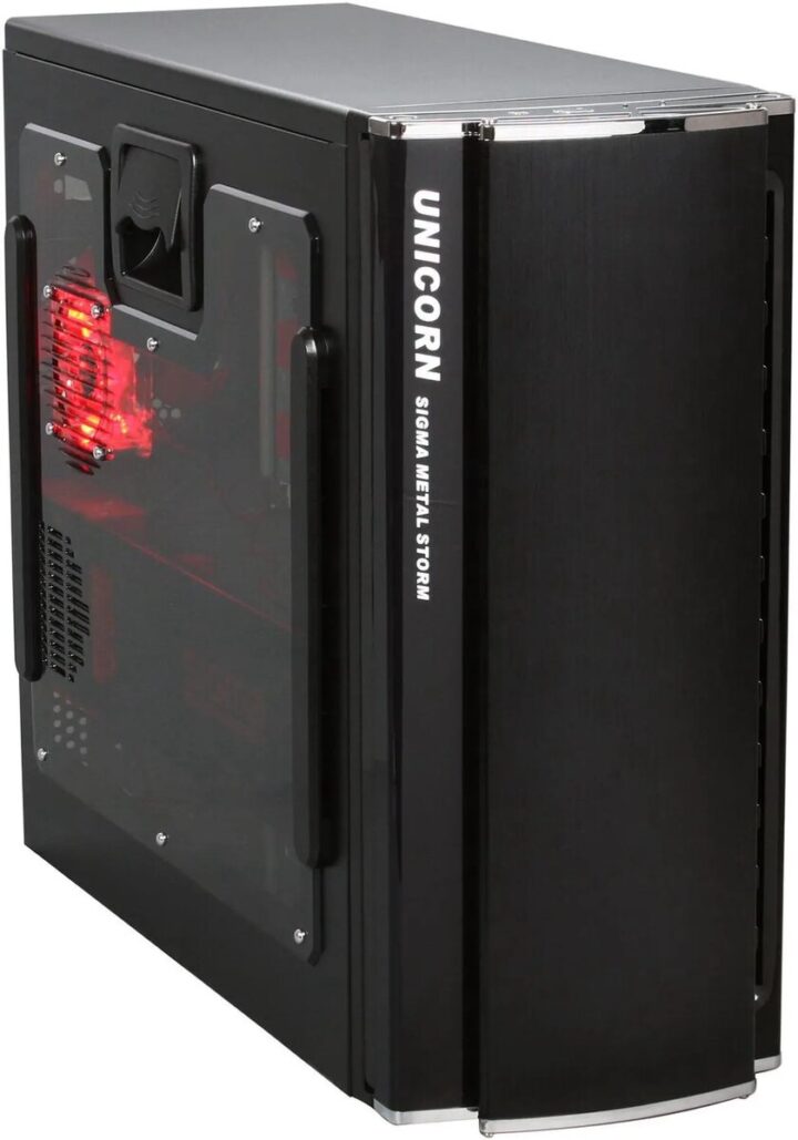 Sigma Unicorn Black 1.0mm SECC Steel ATX Mid Tower
