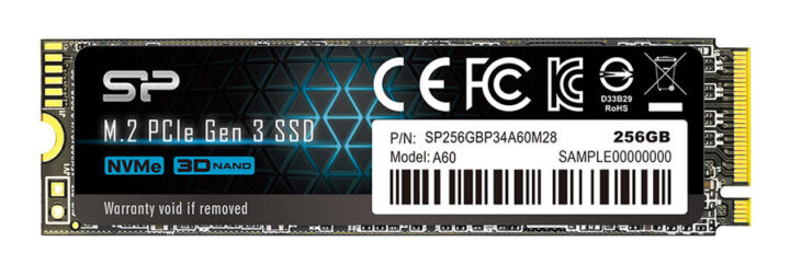 Silicon Power SSD PCIe Gen3x4 P34A60 M.2 2280 256GB 2.200-1.600MB/s