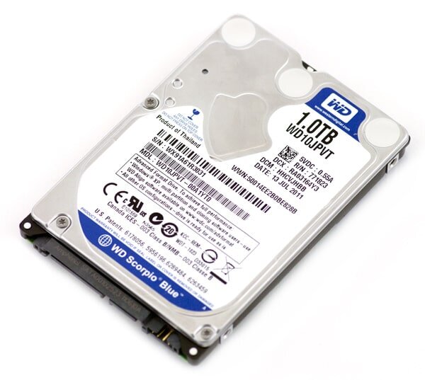 Σκληρός Δίσκος WD Scorpio Blue Mobile 1TB 2.5" / MODEL: WD10JPVX