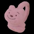 Soft Plush Warmer Earmuff Bear Dark Pink