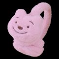 Soft Plush Warmer Earmuff Bear Pink