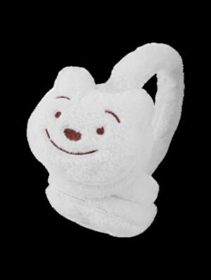 Soft Plush Warmer Earmuff Bear White
