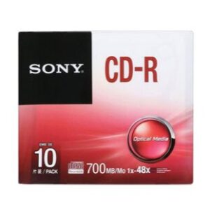 Sony Cd-R (10 Pack) 700Mb 1x–52x