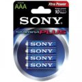 Sony Μπαταρίες Alkaline AAA LR03 4 Τεμ. AM4-B4A