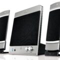 Speakers Genius Flat 2.1 15W Slim Silver & Black