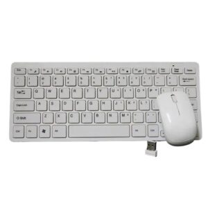 Super mini Keyboard + Mouse Wireless 2.4GHz White