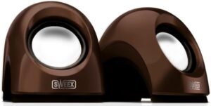 Sweex Notebook Speaker Set Snakefruit Brown