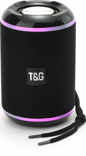 T&G Ηχείο Bluetooth 5W με ραδιόφωνο και διάρκεια μπαταρίας έως 4 ώρες, μαύρο