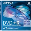 Tdk Dvd-R 16X Slim Case