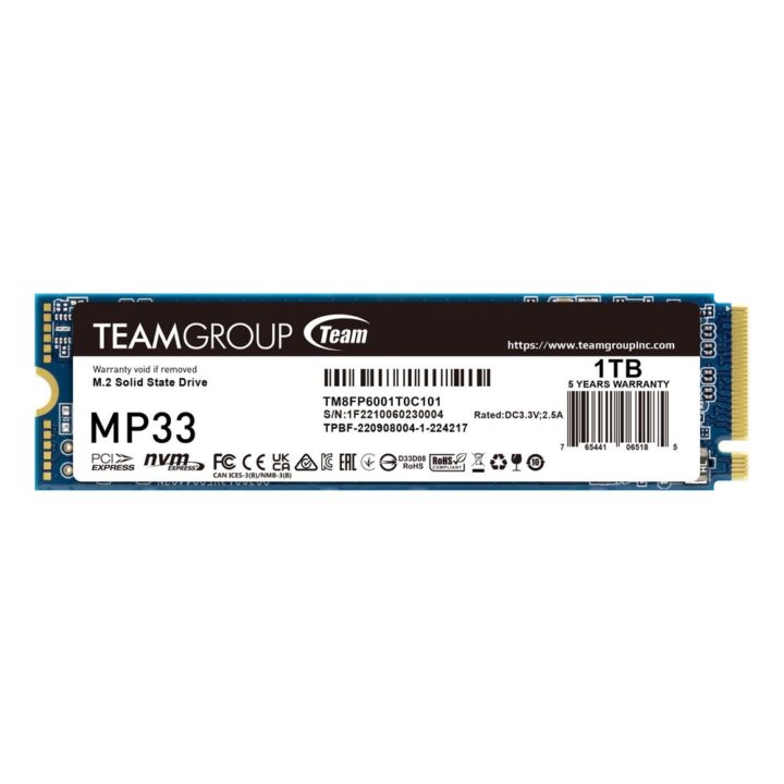 TeamGroup MP33 Pro SSD 1TB M.2 NVMe PCI Express 3.0