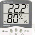 Θερμόμετρo & Υγρασιόμετρo & Ψηφ. Alarm+Clock Επιτραπέζιο για Χρήση σε Εσωτερικό Χώρο