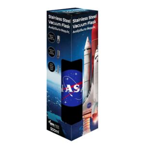 Θερμός 500ml Ανοξείδωτο NASA διαστάσεις 26,5 x 7 cm.