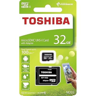 Toshiba Micro Sd Hc M102 32Gb Class 4 With Adapter - 5 Years Warranty