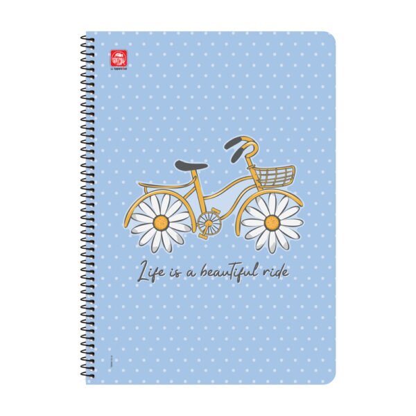 Trendy Τετράδιο Σπιράλ Β5 3 θεμάτων Life Is A Beautiful Ride