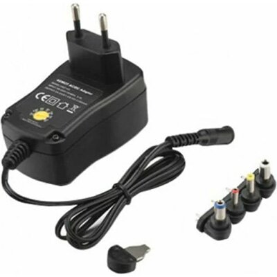 Τροφοδοτικό 1000mA με Περιστροφικό Διακόπτη (Rotary Switch) και 4 Αντάπτορες (Tips) 12V-24V