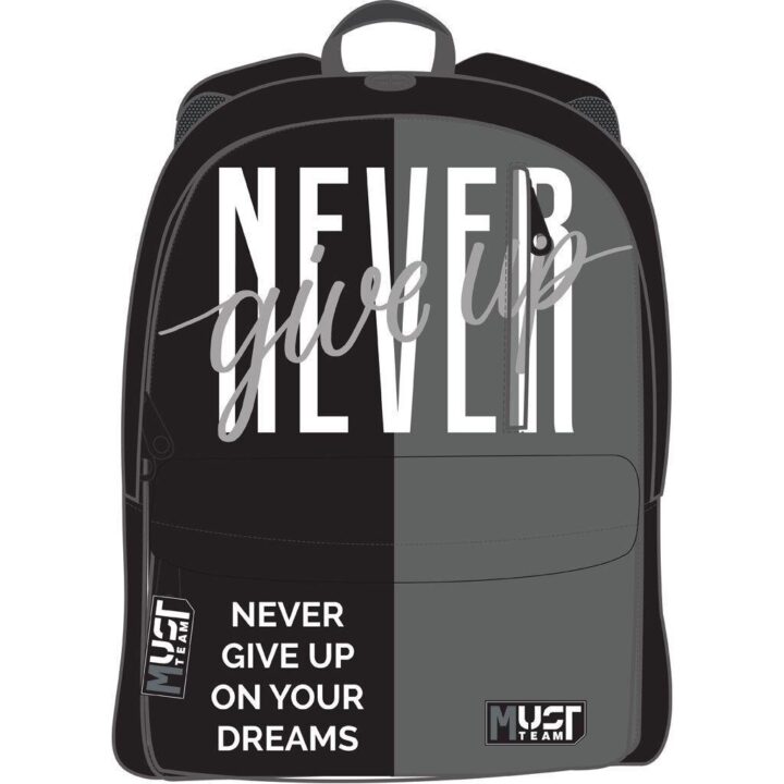 Τσάντα Πλάτης Must Team Inspiration Never Give Up 1 Κεντρική Θήκη