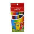 U-KEY Ξυλομπογιές Σετ 12τμχ.