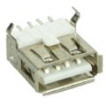 Usb 2.0 Connector A Type Up Solder In Silver