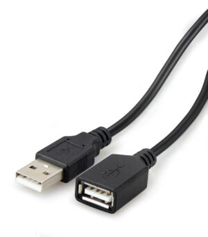 Usb 2.0 Extender Cable A Male/A Female Black 5M