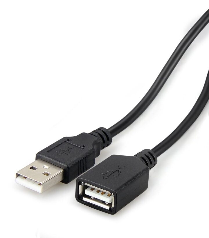 Usb 2.0 Extender Cable A Male/A Female Black 5M