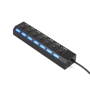 Usb 2.0 Hub 7Port With P.S. Και Διακοπτάκια Στην Κάθε Usb Θύρα