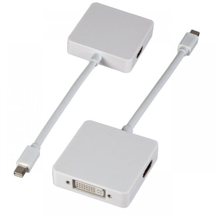 Value Adapter Mini Display Port Male To DVI/Display-Port/HDMI Famale v1.2 Active EB986