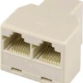 Vcom Adapter Τηλεφωνικος Rj 45 F x 1 / F x 2 (8p8c)