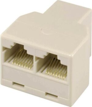 Vcom Adapter Τηλεφωνικος Rj 45 F x 1 / F x 2 (8p8c)