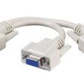 Vcom Αντάπτορας Καλώδιο Vga Hd 15pin Male Σε 2 X Fimale 0.2m