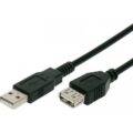 Vcom Καλώδιο Προέκταση Af Usb 2.0v 480mbps 3m Σε Μαύρο Χρώμα