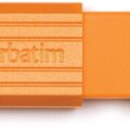 Verbatim 4Gb Usb 2.0 Drive Pinstripe Orange