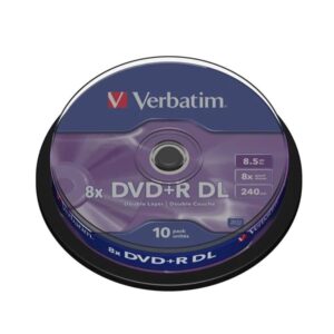 Verbatim 8X 8.5Gb Dvd+R Jewel Case Dual Layer