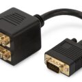 Vga Monitor Y-Spliter Cable Hd15-2xhd15 M/F 0.2m Oem