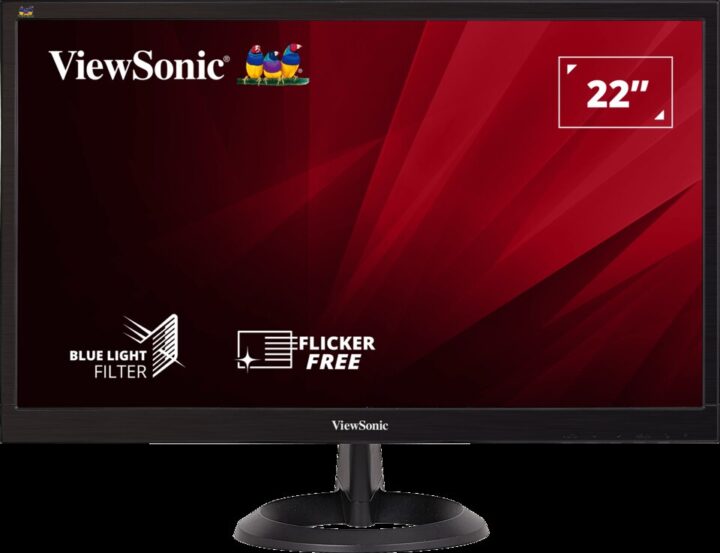 Viewsonic 21,5'' Wide-Led 1920X1080 05Ms 0600:1 200Cd Vga/Dvi