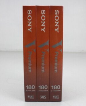 Βιντεοκασέτες SONY VHS, πακέτο 3 κασετών