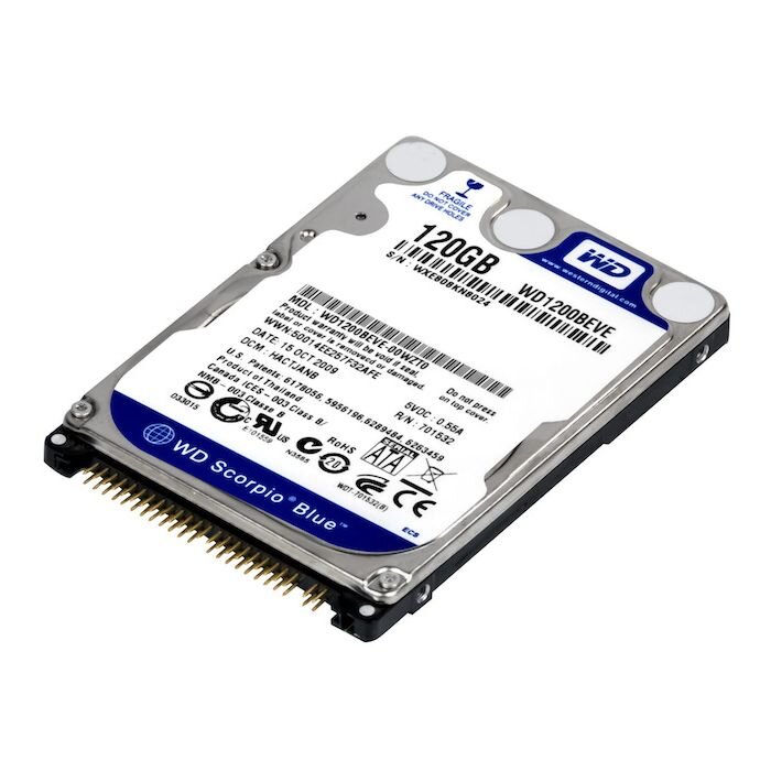 WD Scorpio Blue 2.5" SATA Hard Drive 120GB/2,5''/5400RPM/ATA/8MB/CACHE