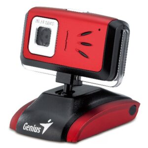 Webcam Genius 2mp Auto Focus + Mic Red