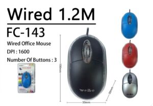 Weibo Ενσύρματο Οπτικό 3D Ποντίκι 1600dpi USB 2.0