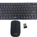 Weibo Mini Keyboard & Mouse Wireless 2.4GHz Black
