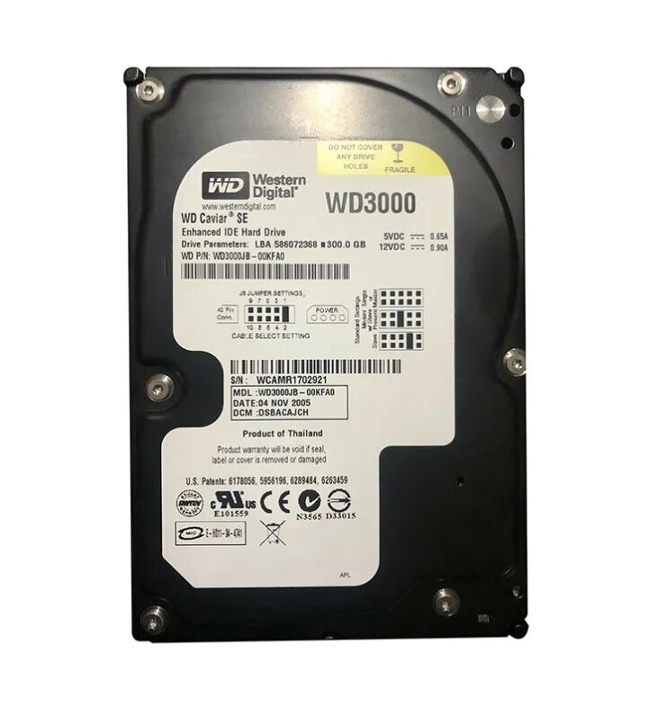 Western Digita Hdd Caviar Se 300gb 8.9ms 3.5 7200 U100 8mb