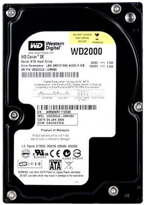 Western Digital Hdd Caviar Se 200gb 8.9ms 3.5 7200 U100 8mb