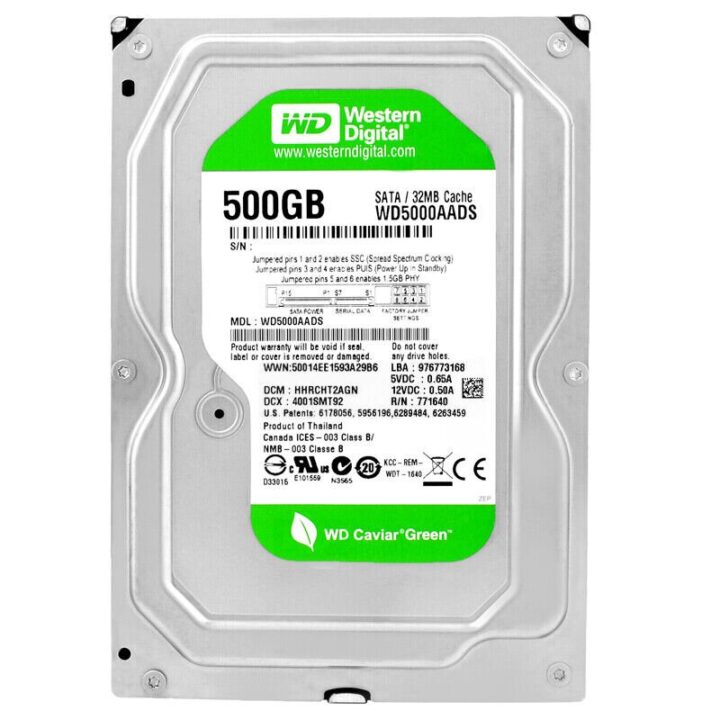 Western Digital HDD CAVIAR GREEN 500GB/SATAII/8,9MS/INTELLI POWER/3