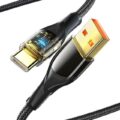 Xipin Καλώδιο Tαχείας φόρτισης USB 2.0 USB-A Αρσενικό σε USB-C Αρσενικό 100W 1.2m μαύρο