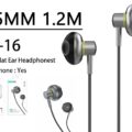 Xipin Metal Flat Ear Ενσύρματα Ακουστικά Ψείρες μαύρο-γκρι