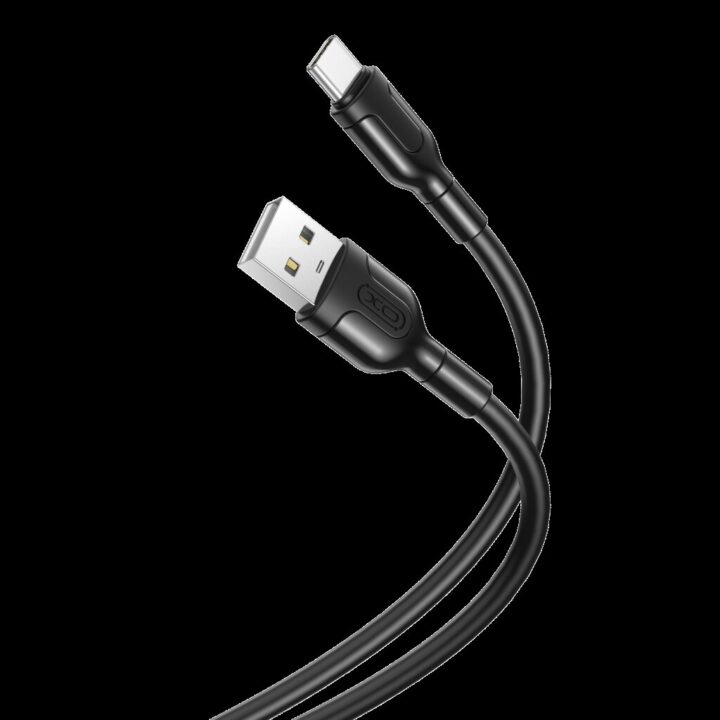 XO Καλώδιο Φόρτισης Usb σε Type-C Μαύρο
