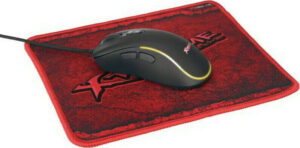 Xtrike Me Gaming Ποντίκι με Mousepad Μαύρο