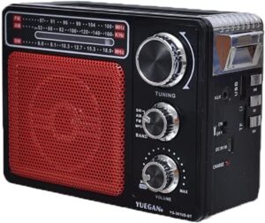Yuegan Retro Φορητό Ραδιόφωνο AM/FM/SW 3 Band Receiver MP3 Player